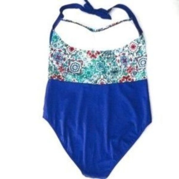 Jantzen Multicolor Patterned Colorful One-Piece Swimsuit Padded Breast Size 22W - Picture 3 of 7